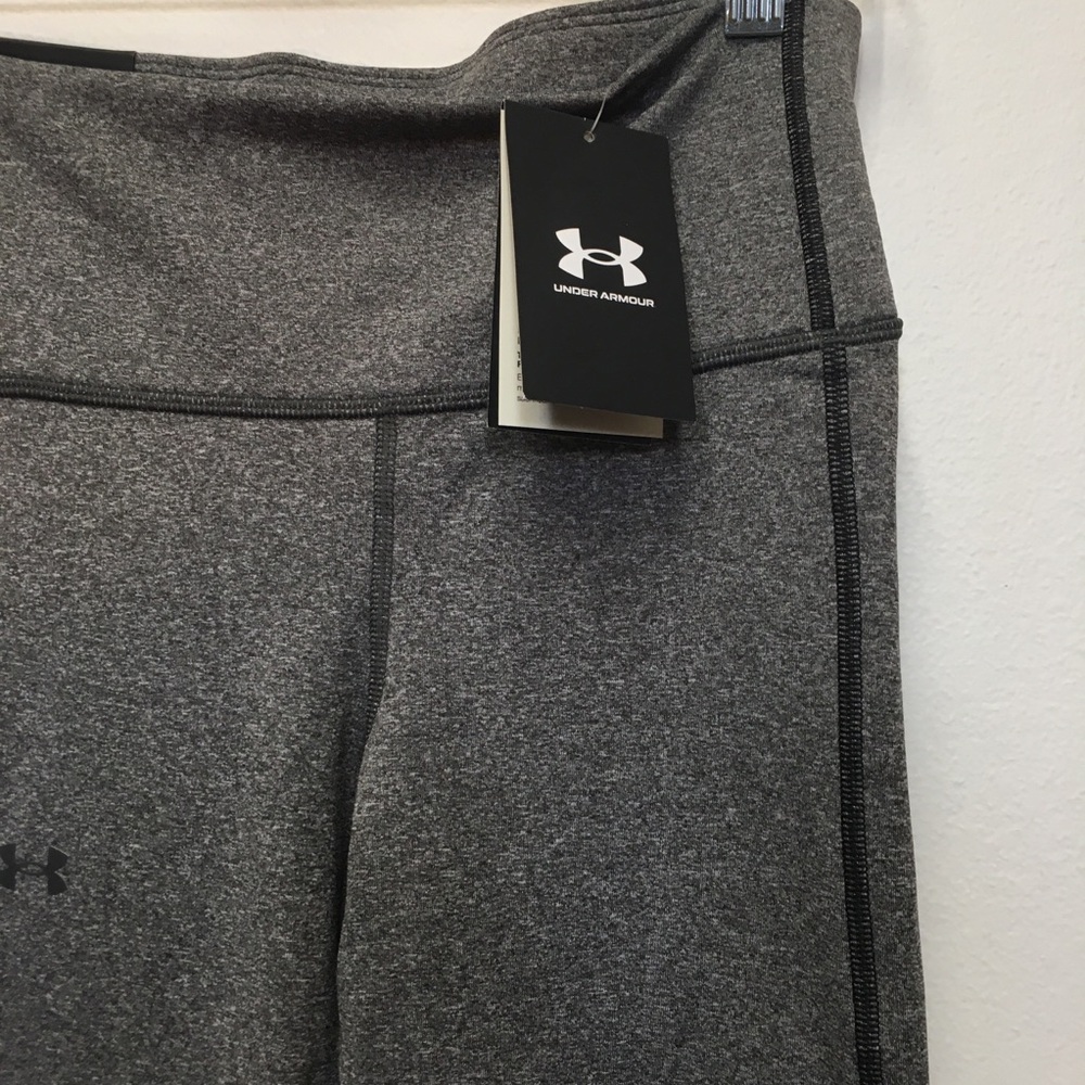 Under Armour Compression High Rise Full Length Leggings Medium Gray Athletic - Picture 5 of 10